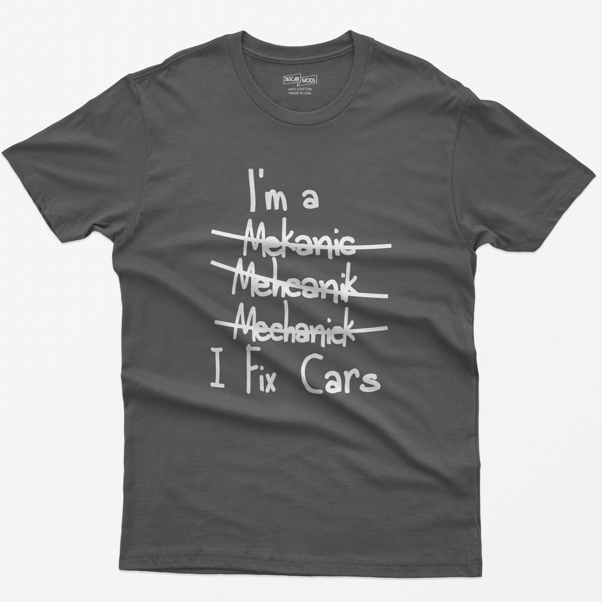 Mechanic I Fix Cars T-Shirt - Asphalt
