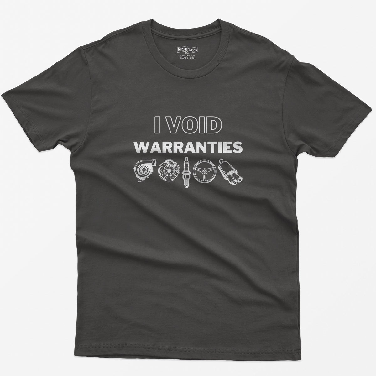 I Void Warranties T-Shirt - Dark Heather