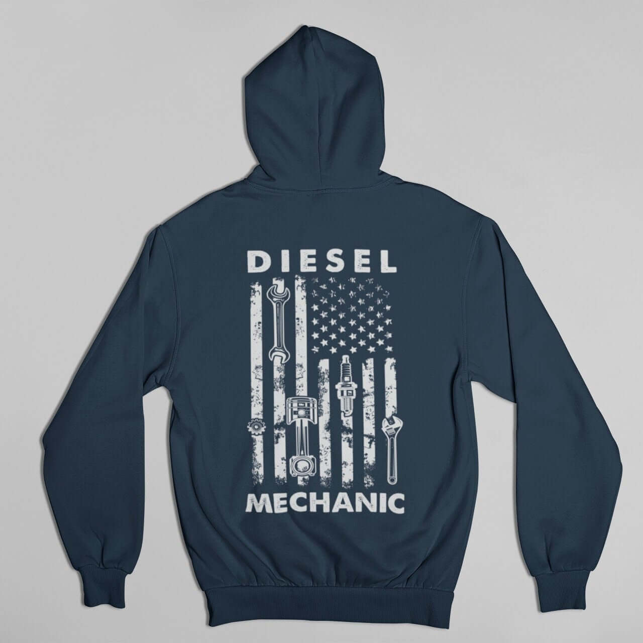 Diesel Mechanic Flag hoodie - back print