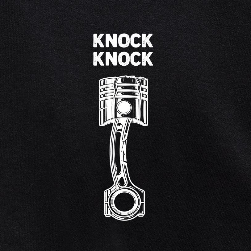 Knock Knock Piston hoodie - print close-up