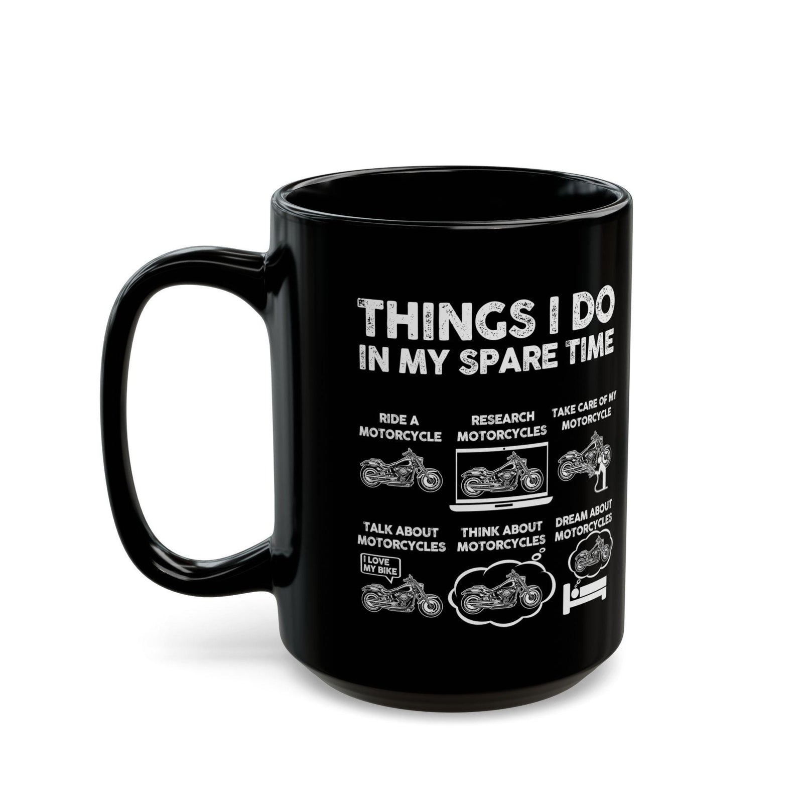 Things I Do In My Spare Time Mug | Funny Motorcycle Biker Gift