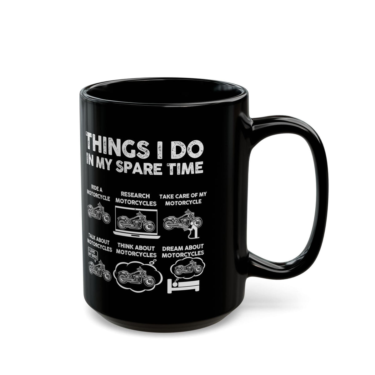 Things I Do In My Spare Time Mug | Funny Motorcycle Biker Gift