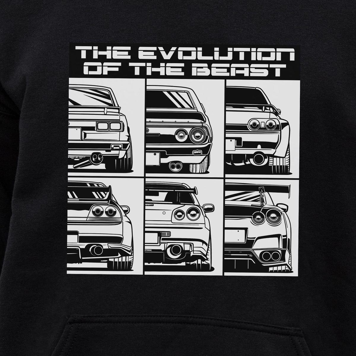 Generations Evolution JDM Legend Hoodie - print close-up