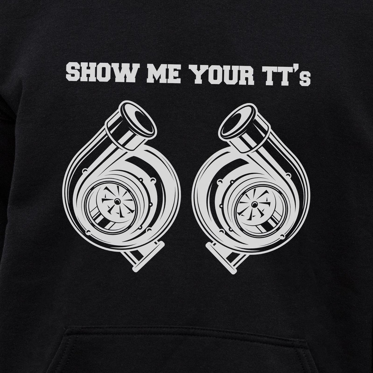 Show Me Your TT's Car hoodie - print close-up
