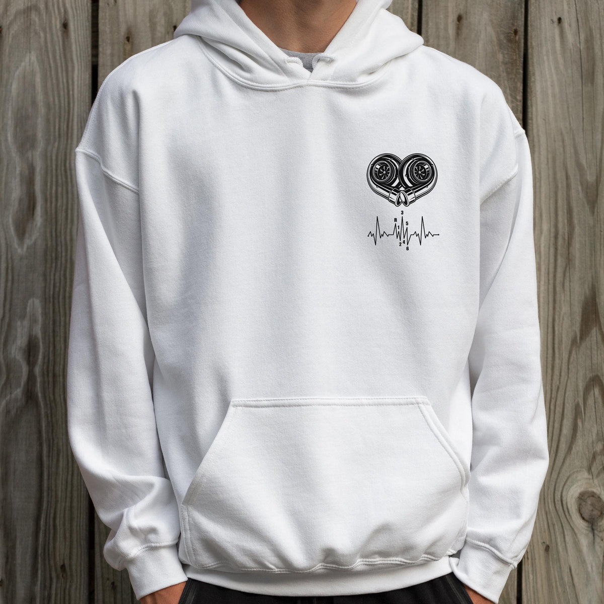 Turbo Heartbeat hoodie - lifestyle photo