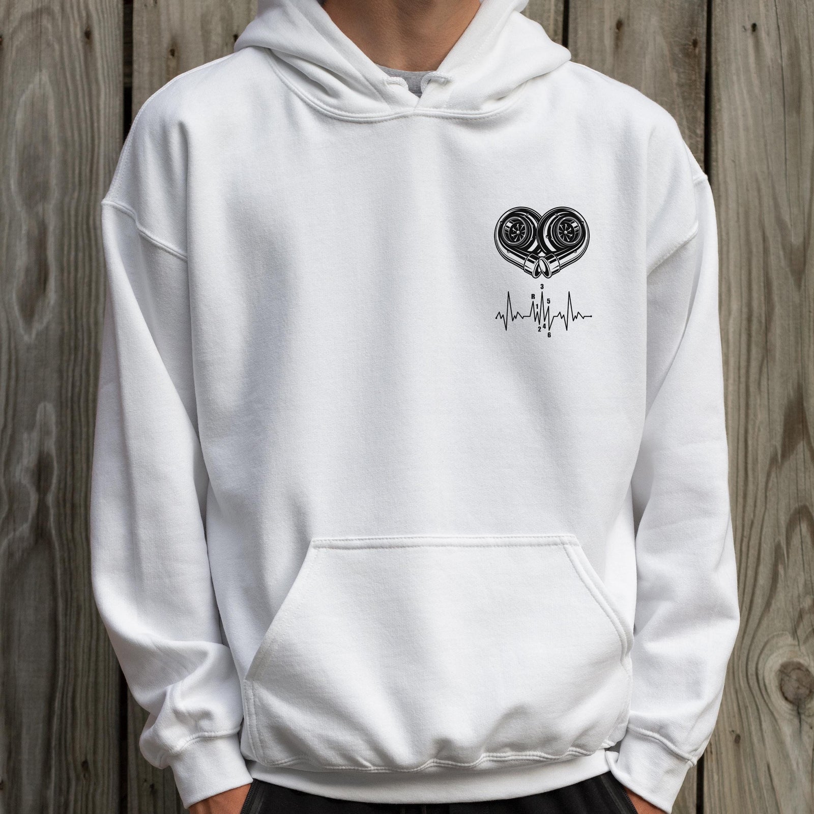 Turbo Heartbeat hoodie - lifestyle photo