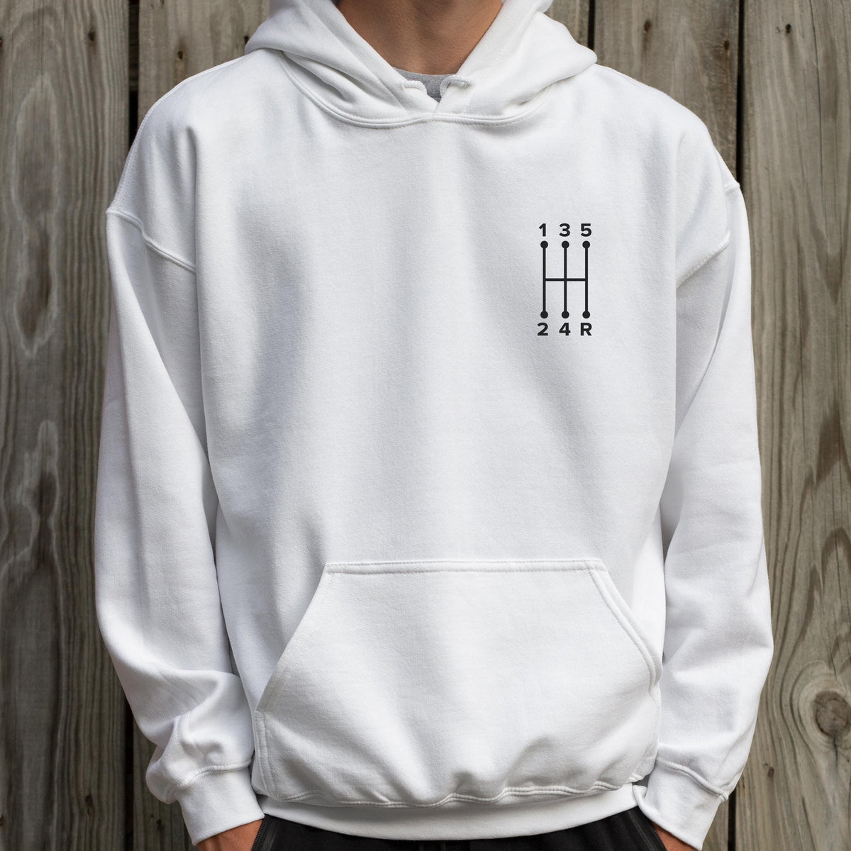 5 Speed Shift Pattern hoodie - lifestyle photo