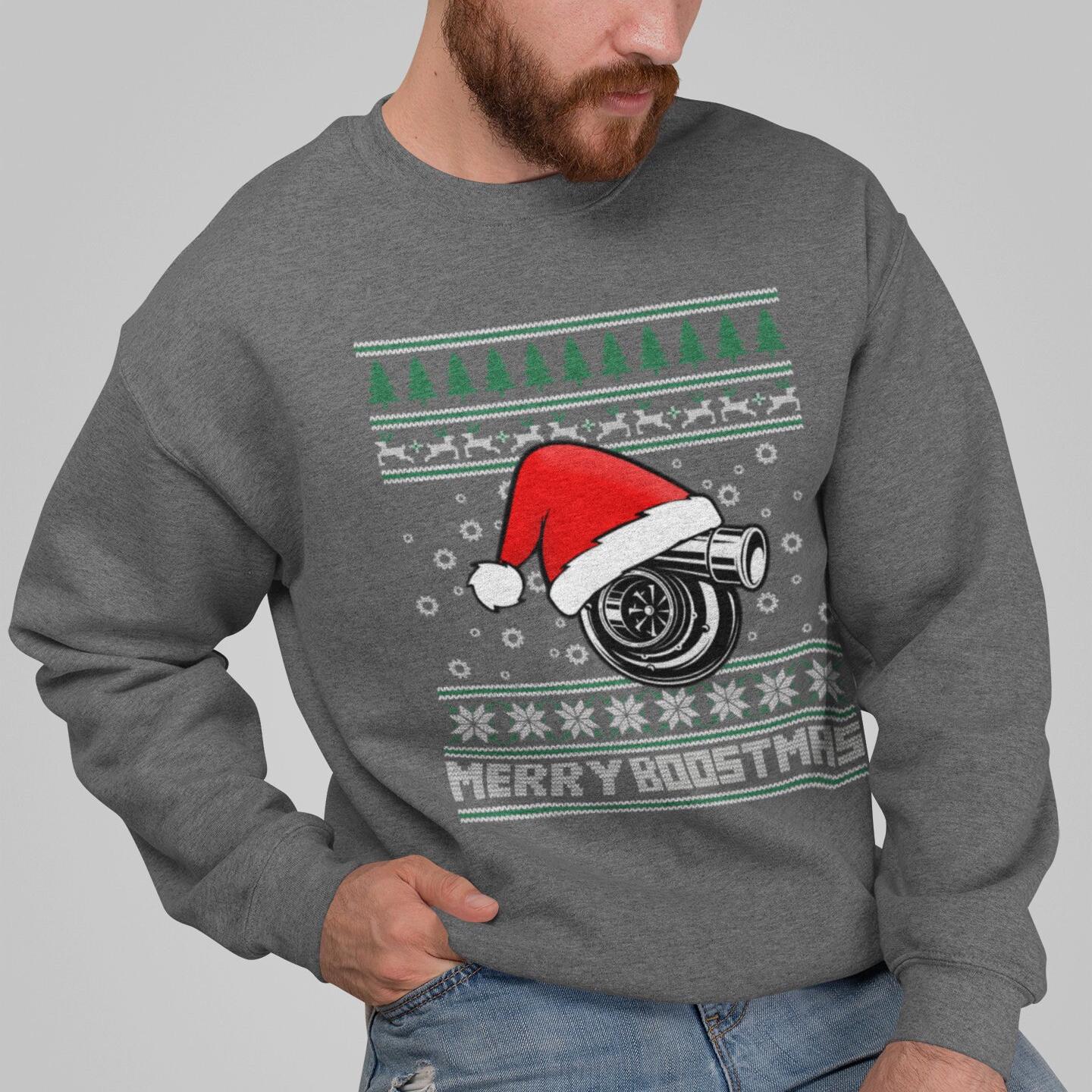 Merry Boostmas Ugly Christmas Sweatshirt, view 8