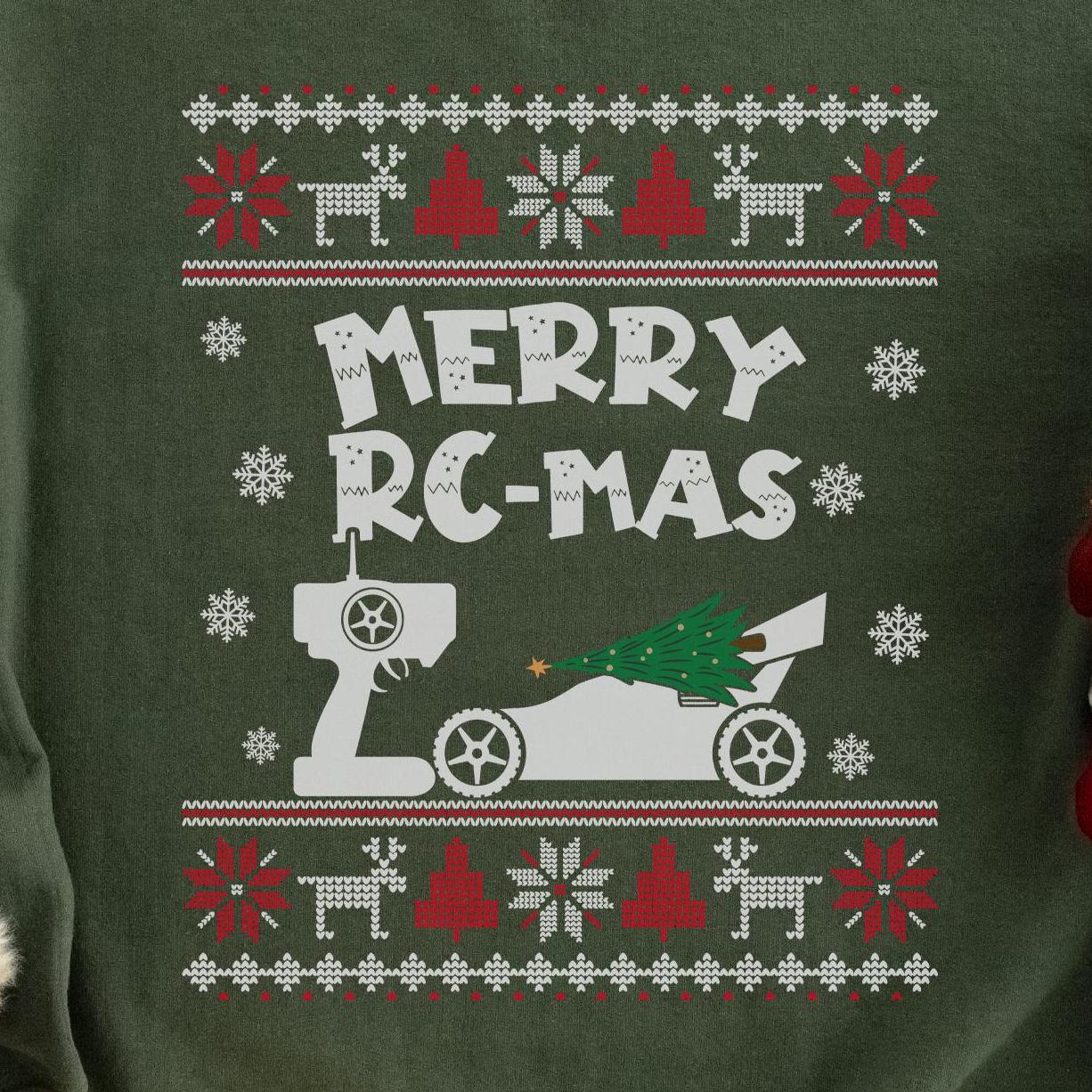 Merry RC-mas Ugly Christmas Sweatshirt, view 2