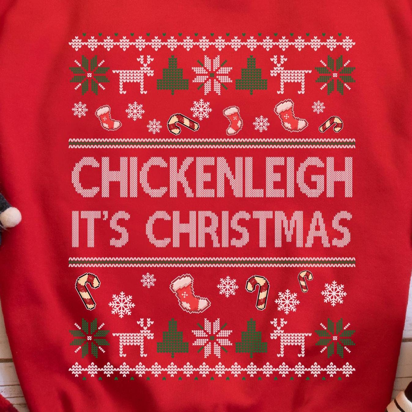 Chickenleigh It's Christmas Sweatshirt - Red