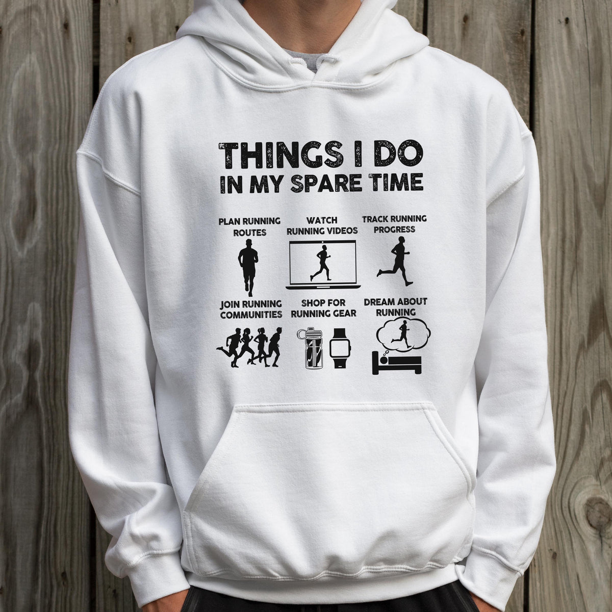 Things I Do In My Spare Time Hoodie | Funny Running Sweatshirt