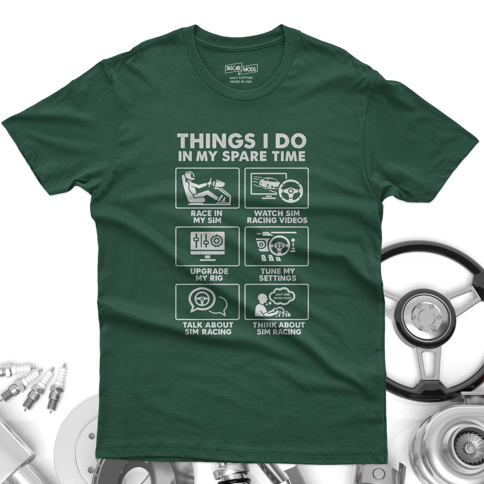 SIM Racing Things I Do In My Spare Time T-Shirt | Sim Rig Gift
