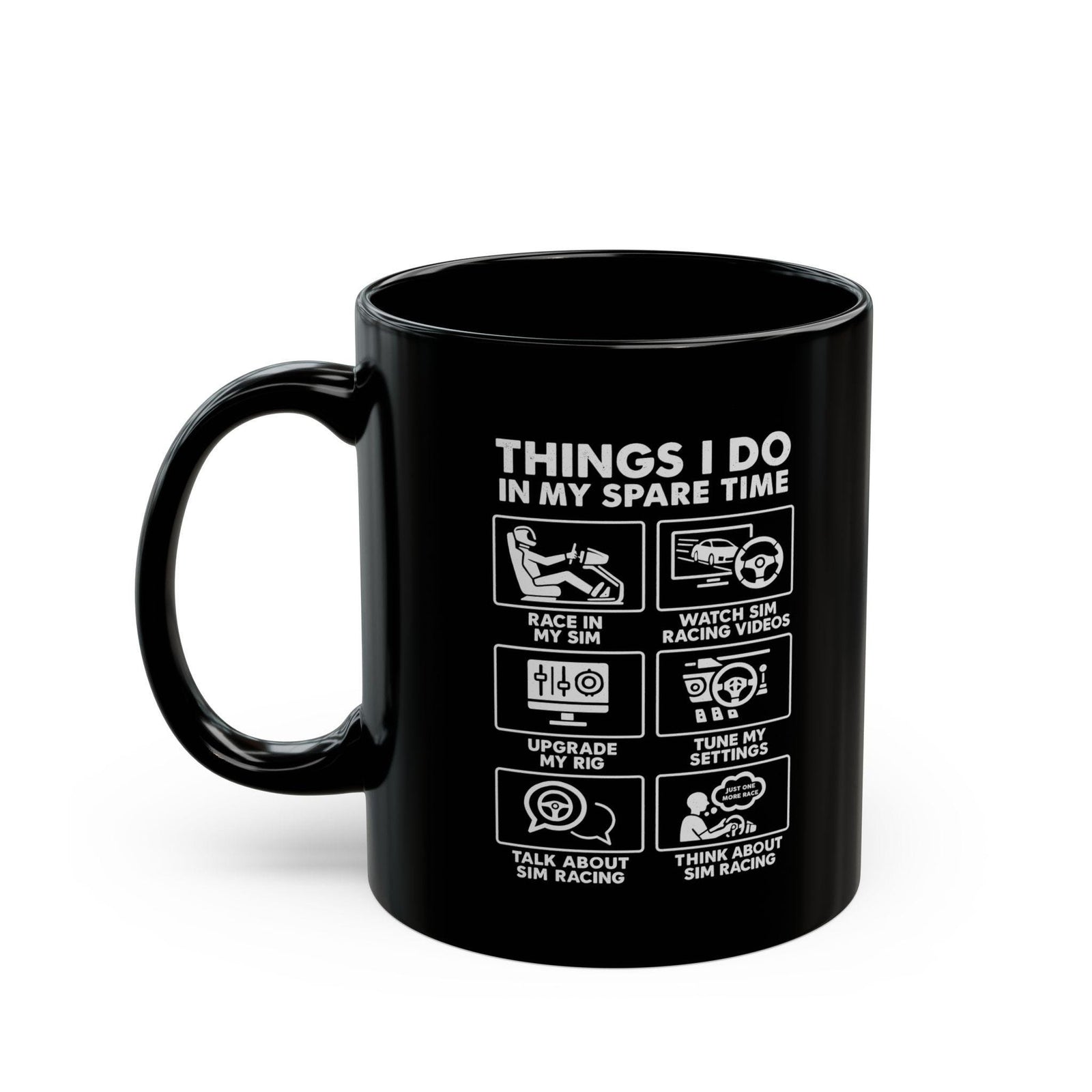 Sim Racing Things I Do In My Spare Time Mug | Racing Simulator Gift