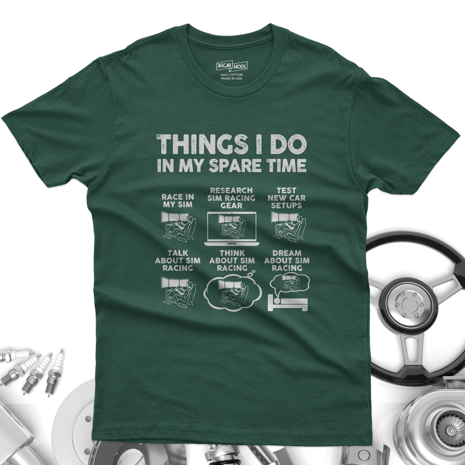 Things I Do In My Spare Time SIM Racing T-Shirt | Sim Racer Gift