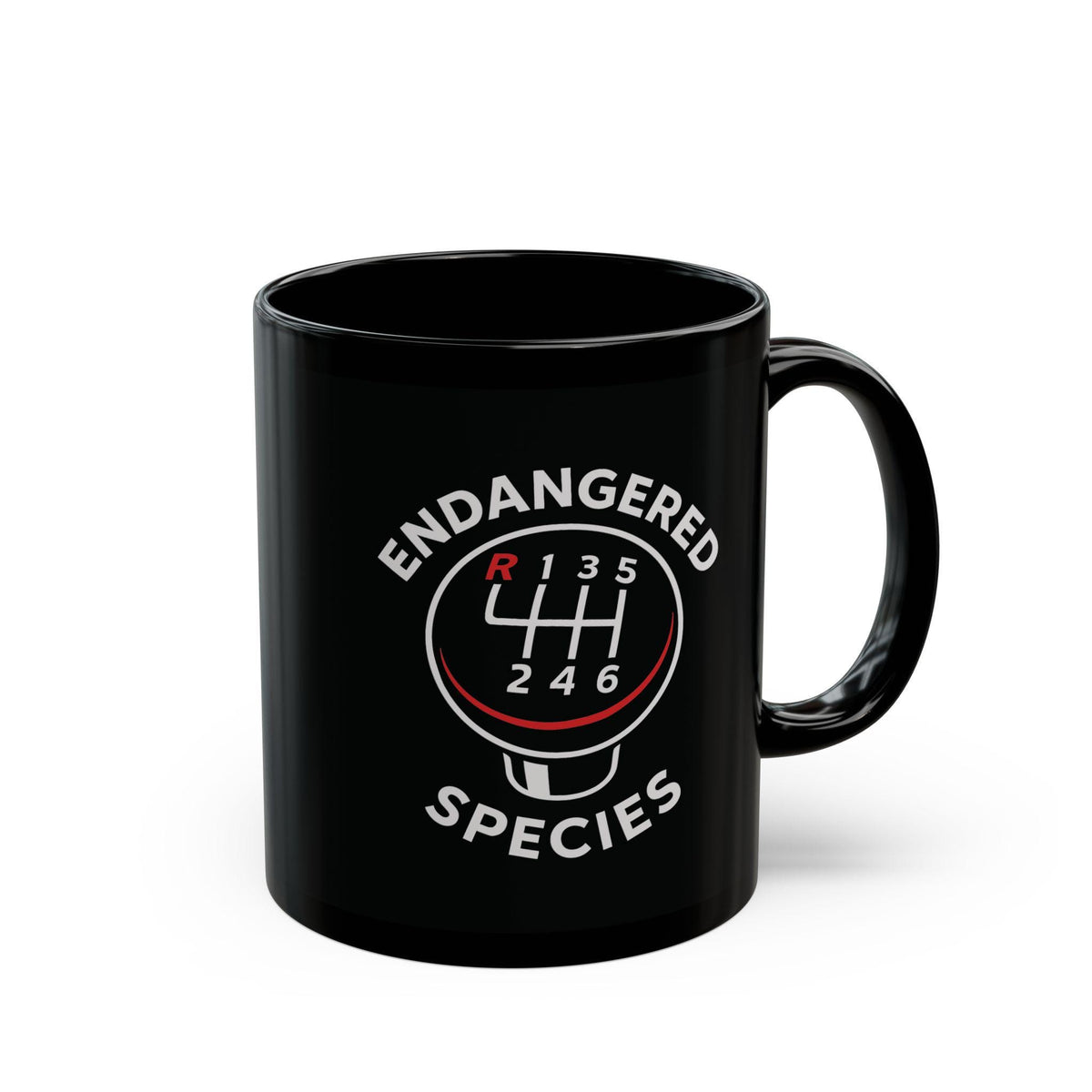Endangered Species Stick Shift Mug | Manual Transmission Car Guy Gift