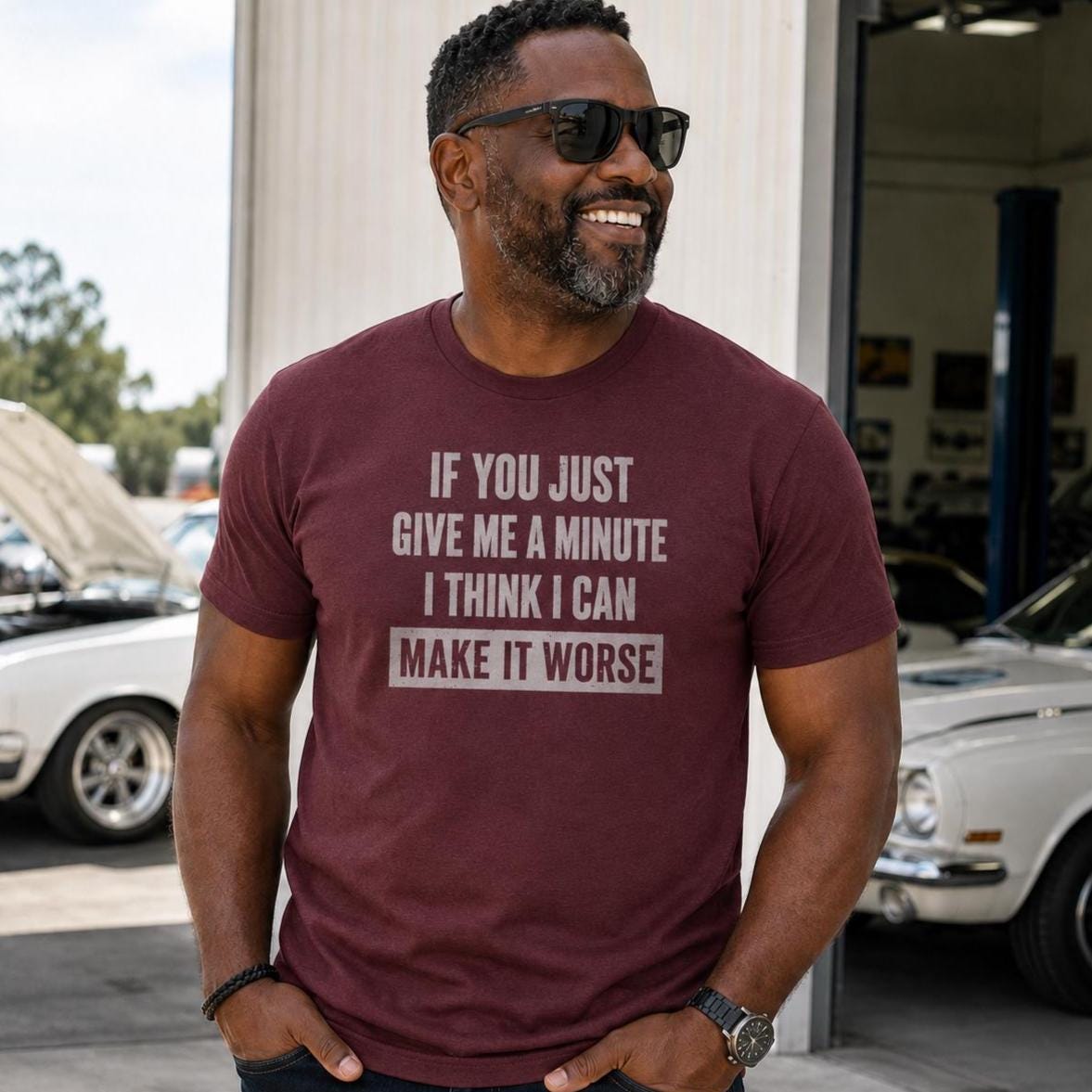 Give Me A Minute T-Shirt - lifestyle photo