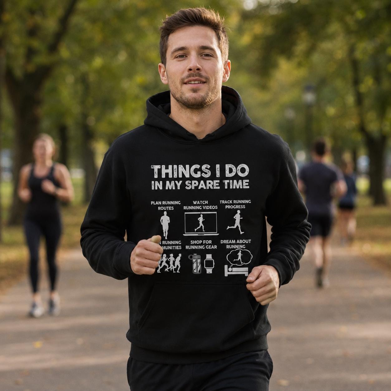 Things I Do In My Spare Time Hoodie | Funny Running Sweatshirt