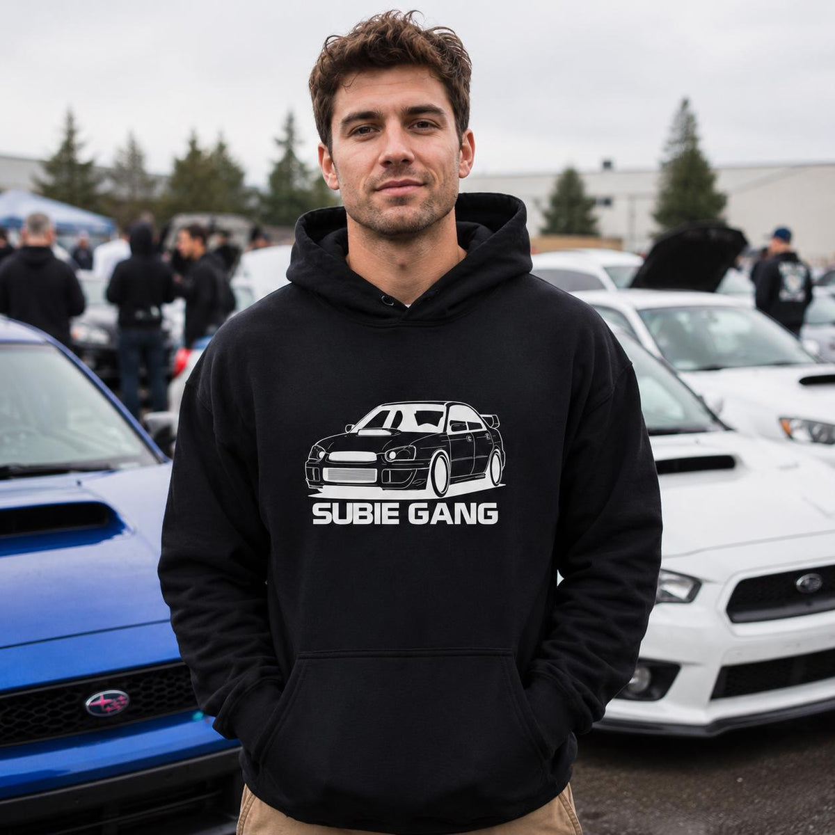 JDM AWD Rally Car hoodie - lifestyle photo