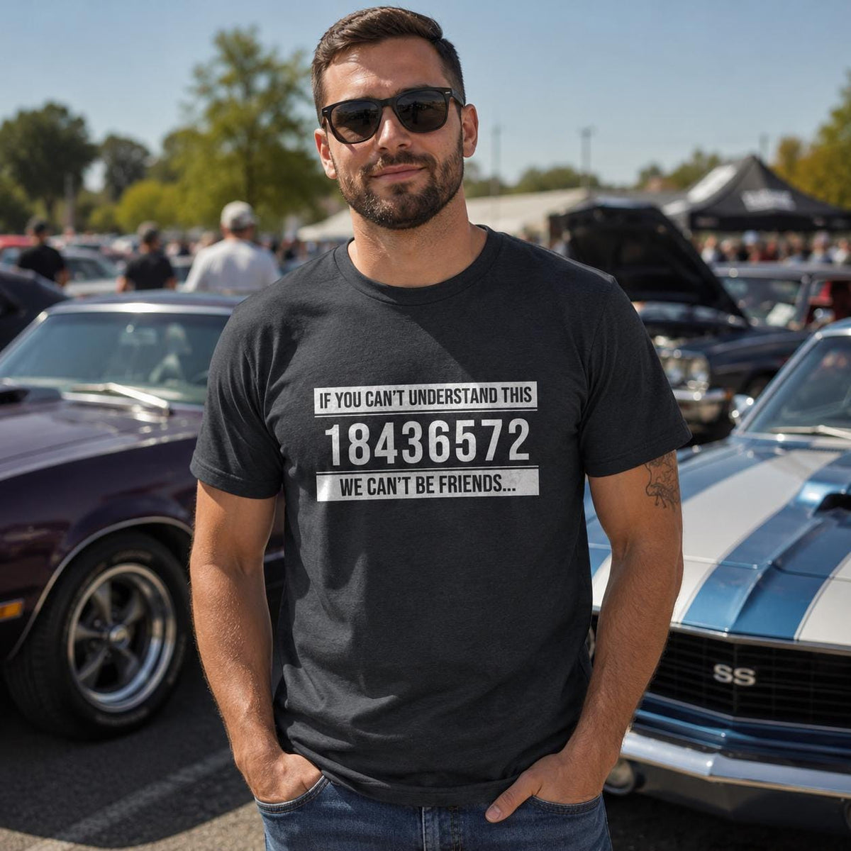 V8 Firing Order T-Shirt | Muscle Car Gearhead Gift