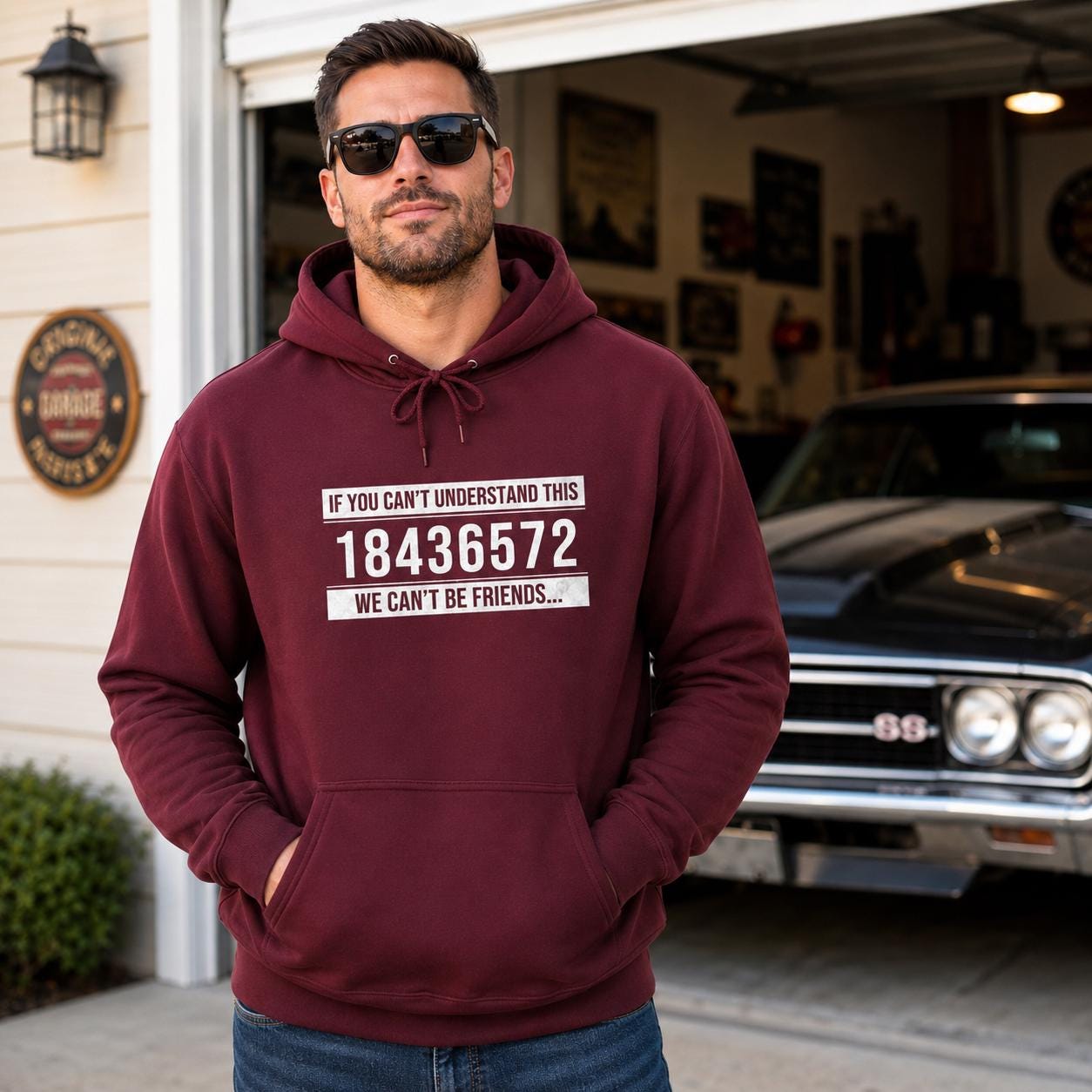 V8 Firing Order Hoodie | Muscle Car Gearhead Pullover