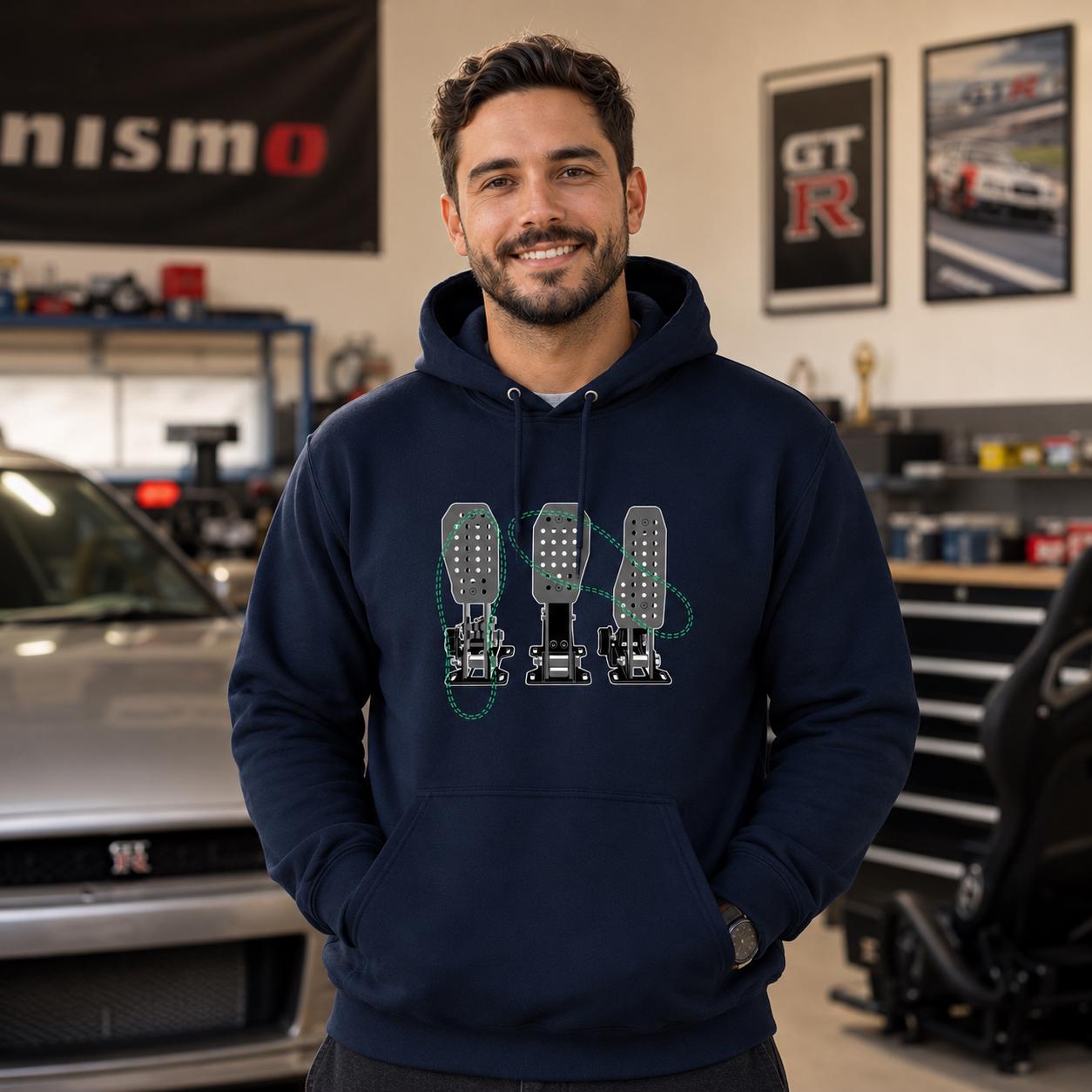 Racing Pedals hoodie - lifestyle photo