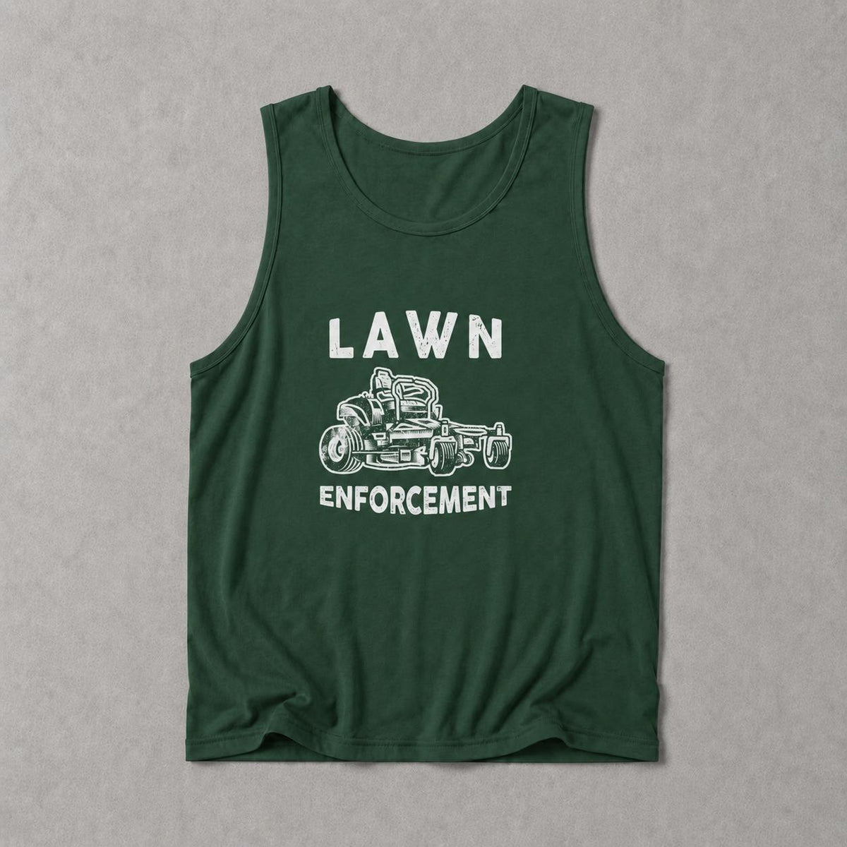 Lawn Enforcement Officer Tank Top | Funny Mowing Gift