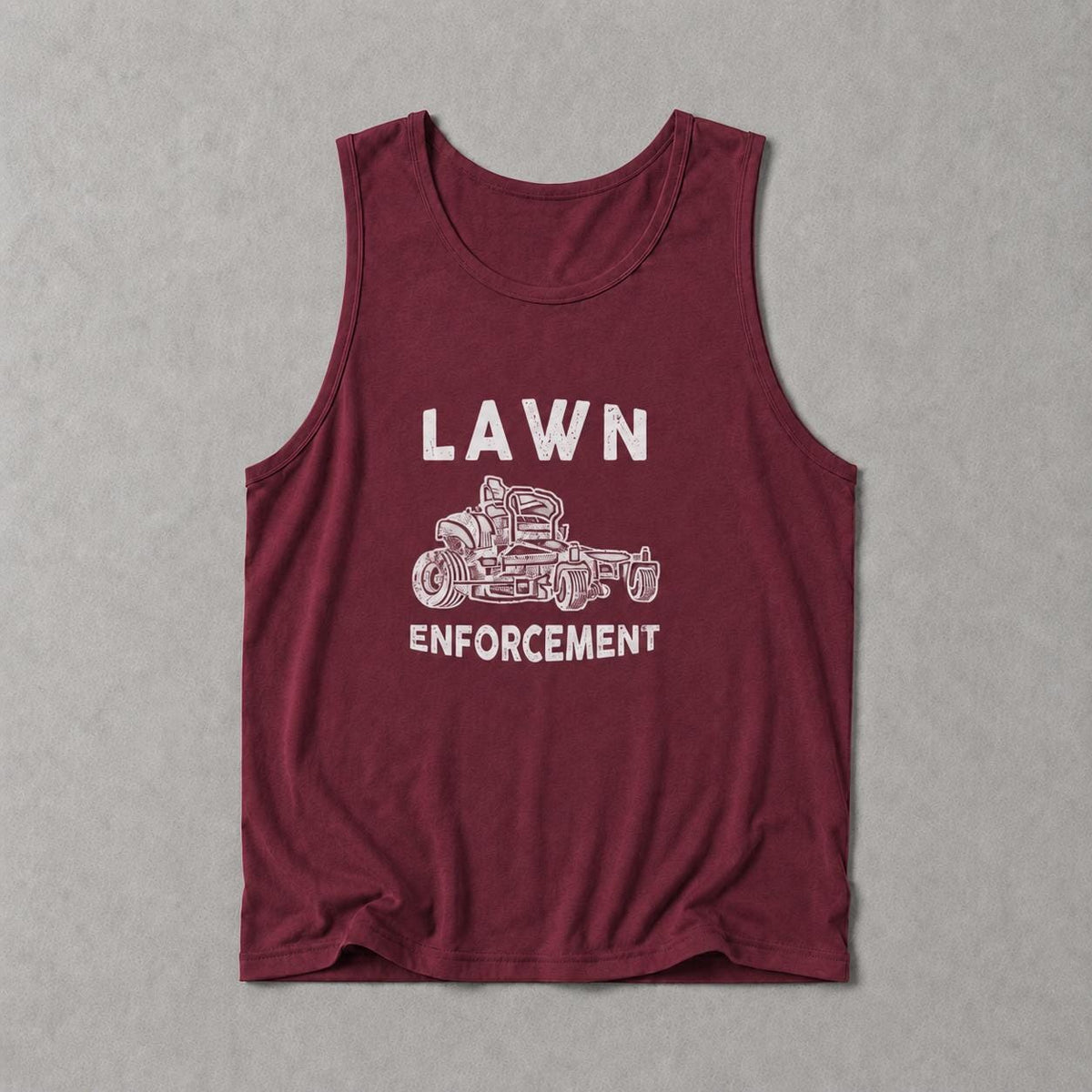 Lawn Enforcement Officer Tank Top | Funny Mowing Gift