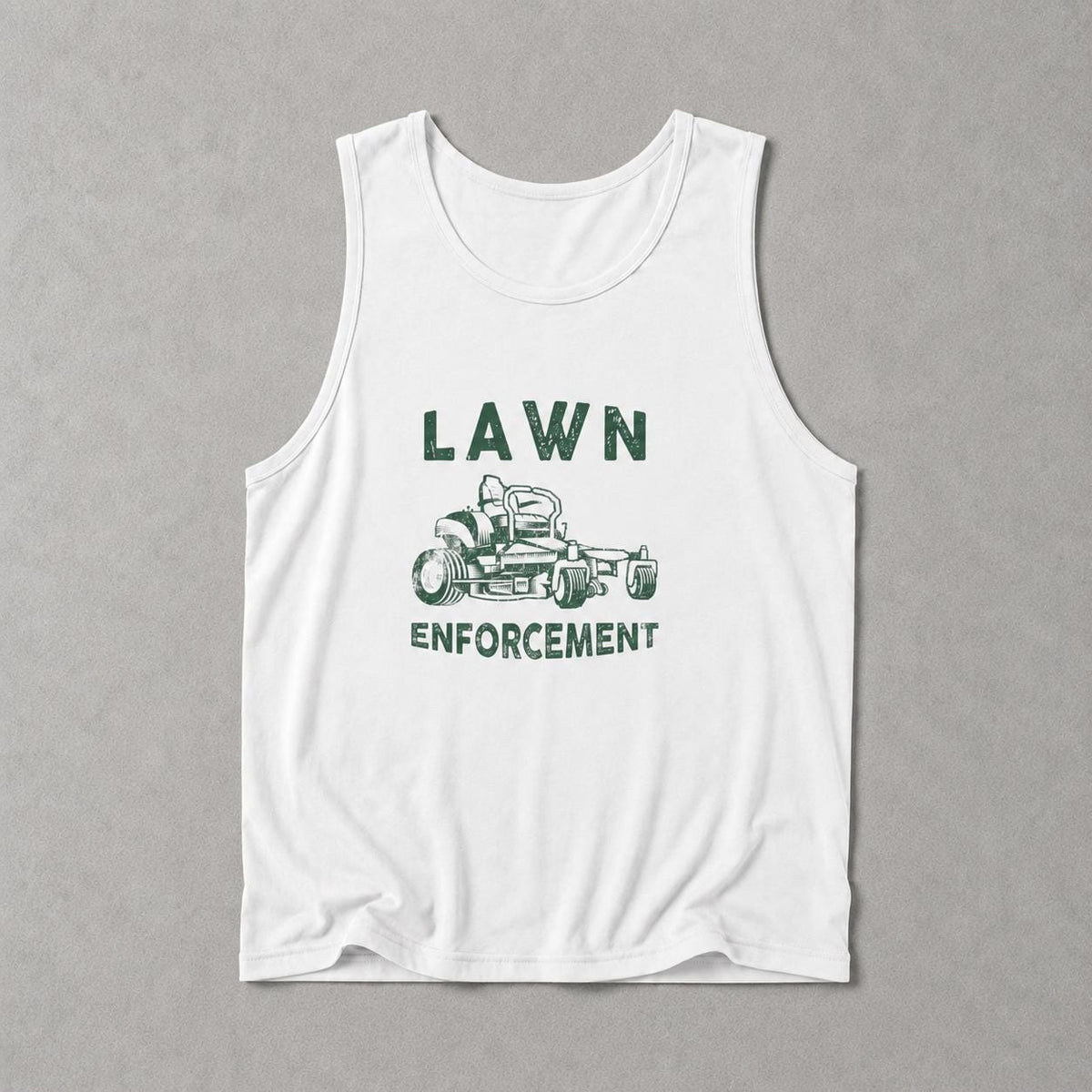 Lawn Enforcement Officer Tank Top | Funny Mowing Gift