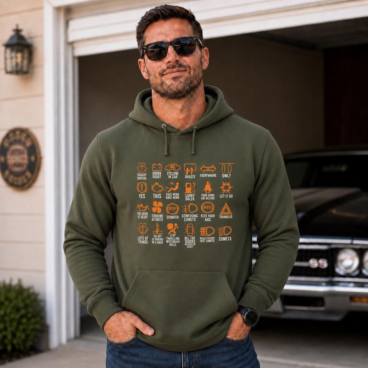 Dashboard Warning Lights Explained hoodie - lifestyle photo