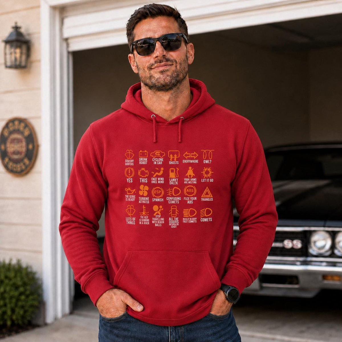Dashboard Warning Lights Explained hoodie - lifestyle photo