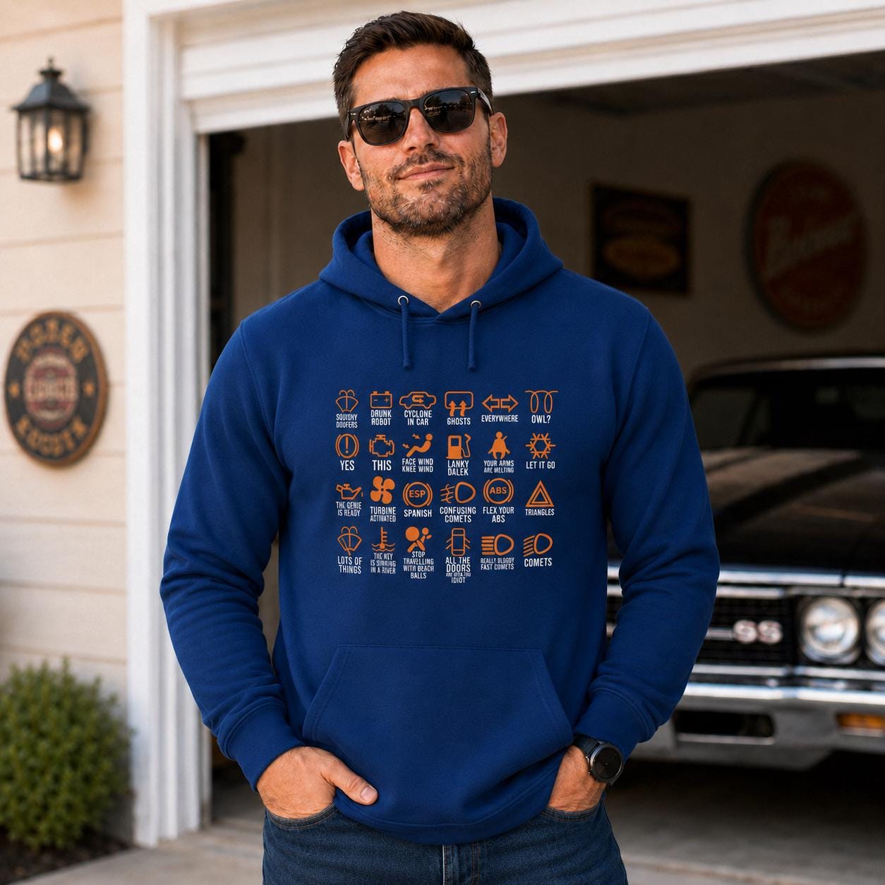 Dashboard Warning Lights Explained hoodie - lifestyle photo