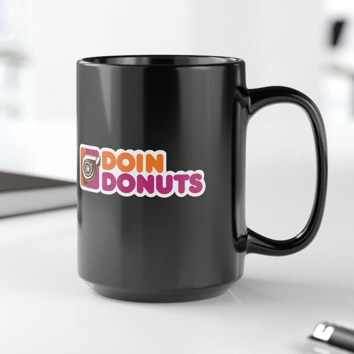 Doin Donuts Coffee Mug | Drifting Car Enthusiast Gift