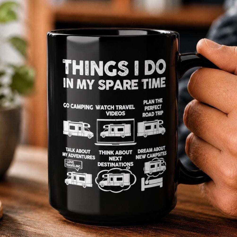 Camper Life Things I Do Mug