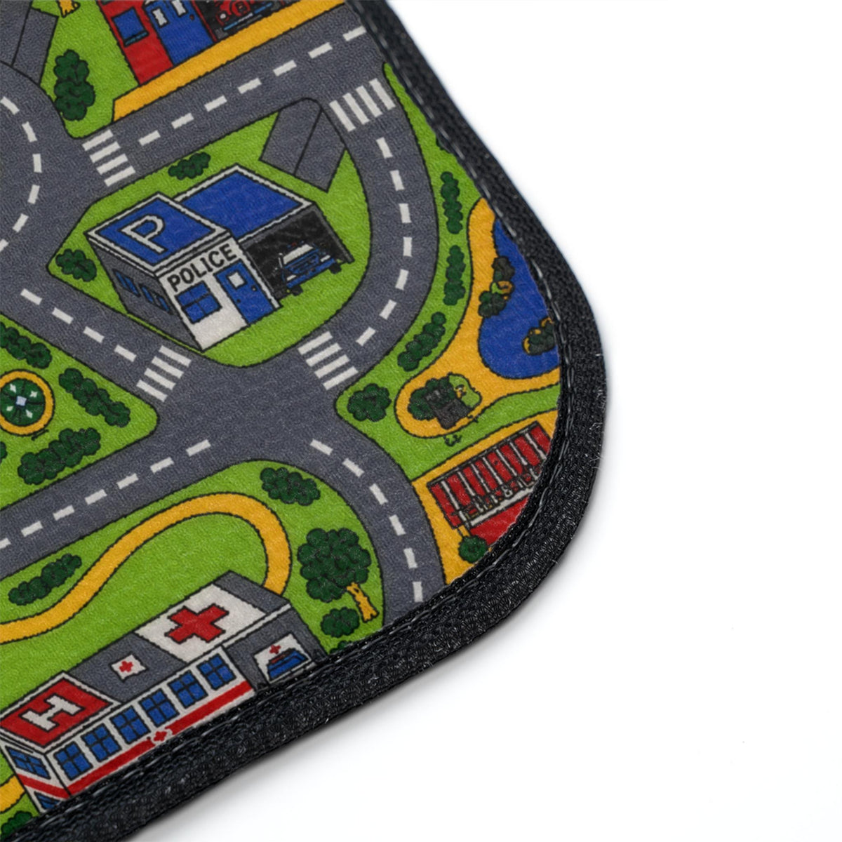City Carpet Car Floor Mats | Retro 90s Road Map Set