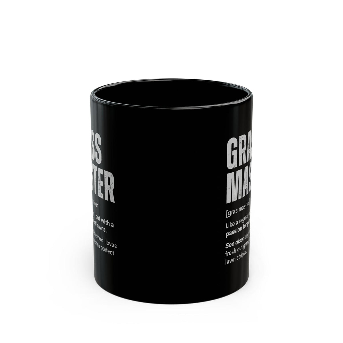 Grass Master Definition Mug | Funny Lawn Care Humor Cup