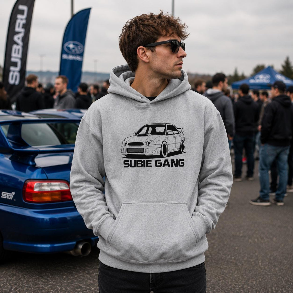 JDM AWD Rally Car hoodie - lifestyle photo