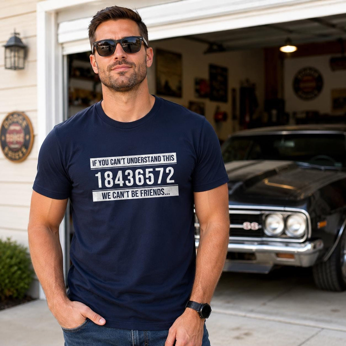 V8 Firing Order T-Shirt | Muscle Car Gearhead Gift