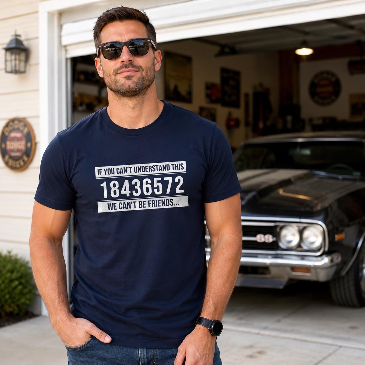 V8 Firing Order T-Shirt | Muscle Car Gearhead Gift
