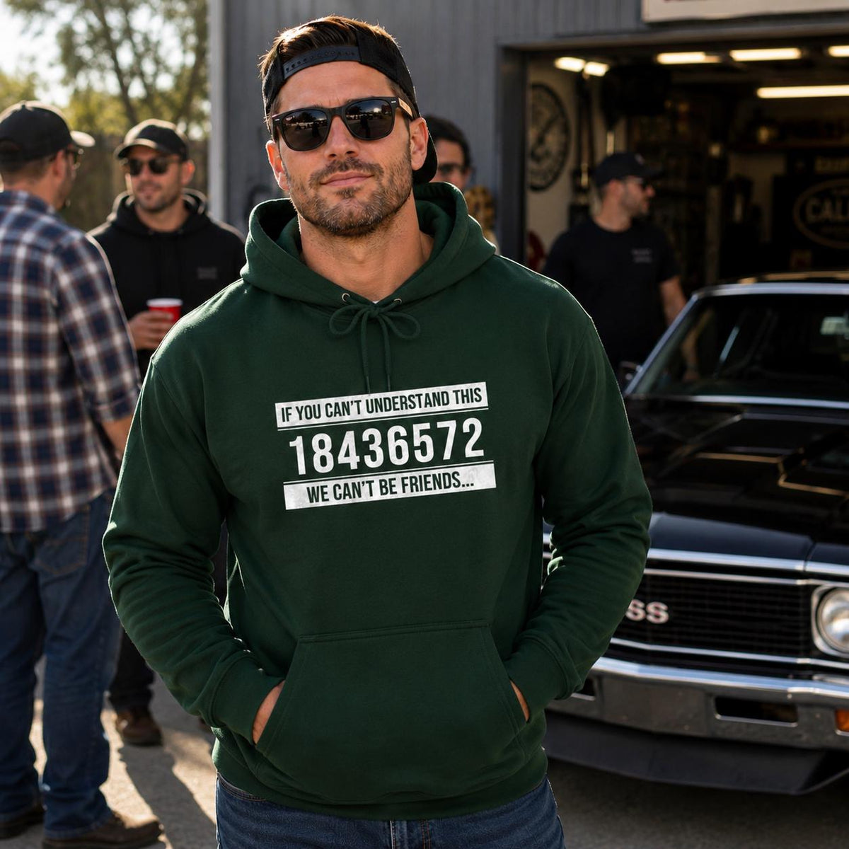 V8 Firing Order Hoodie | Muscle Car Gearhead Pullover