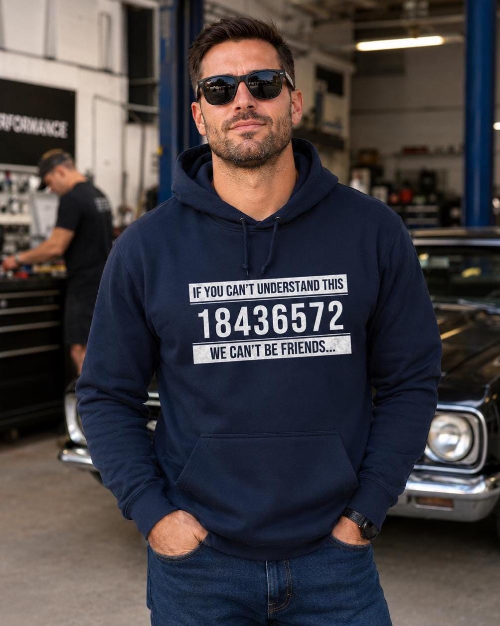 V8 Firing Order Hoodie