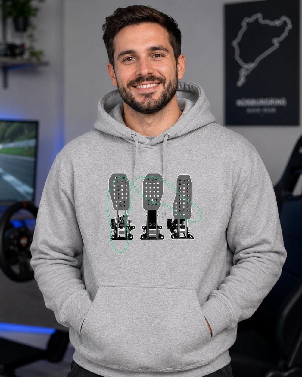 Racing Pedals hoodie - lifestyle photo