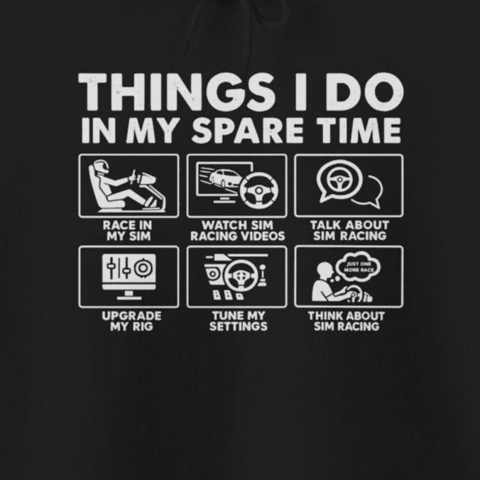 Sim Racing Hoodie - design artwork