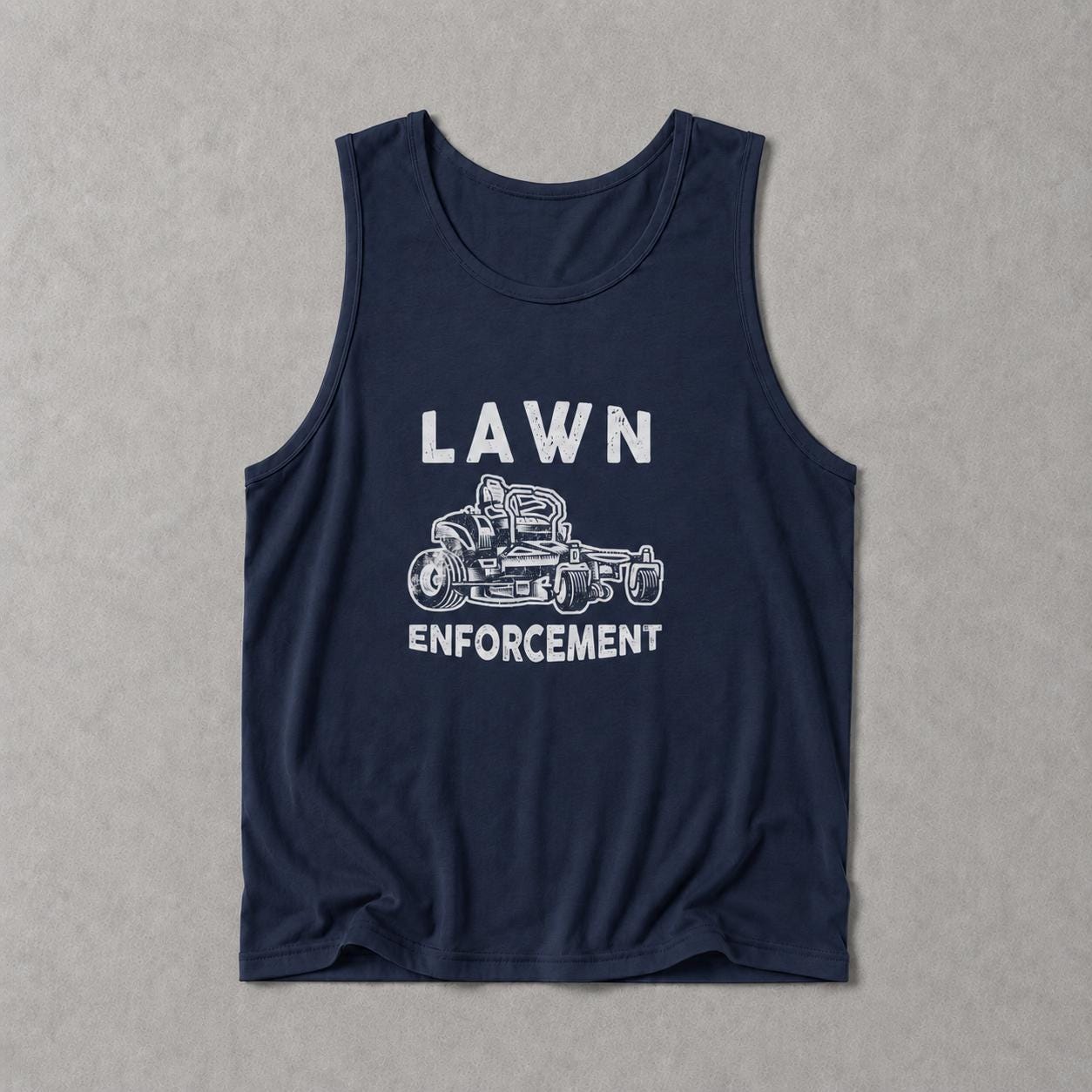 Lawn Enforcement Officer Tank Top | Funny Mowing Gift