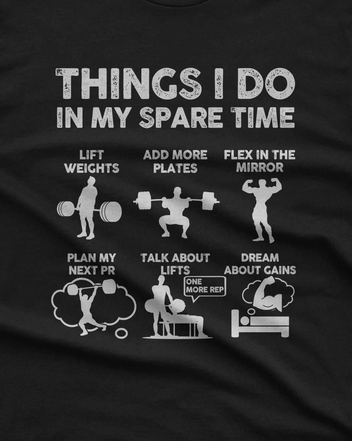 Things I Do In My Spare Time Gym Tank | Funny Weightlifter Gift