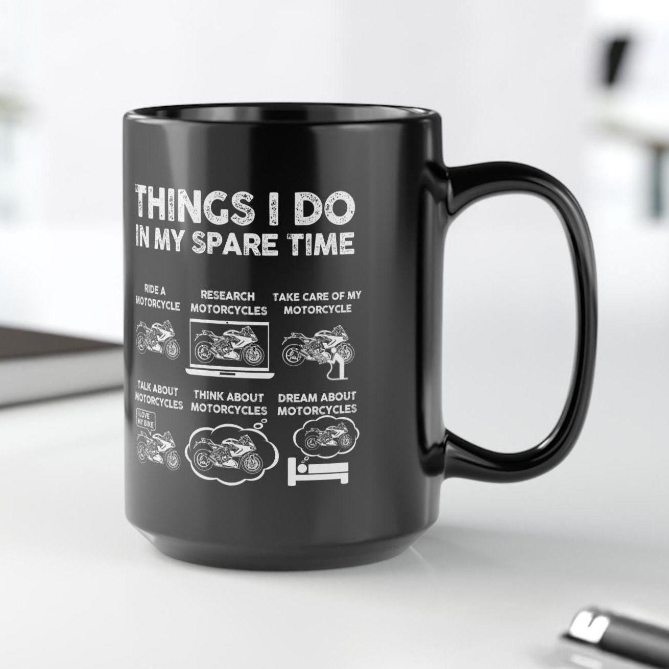 Things I Do in My Spare Time Sportsbike Mug | Motorcycle Rider Gift