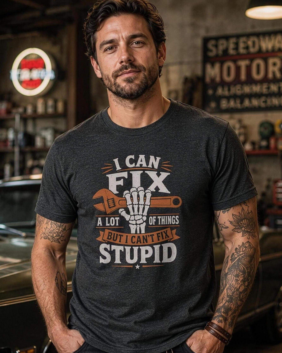 I Can't Fix Stupid T-Shirt - lifestyle photo