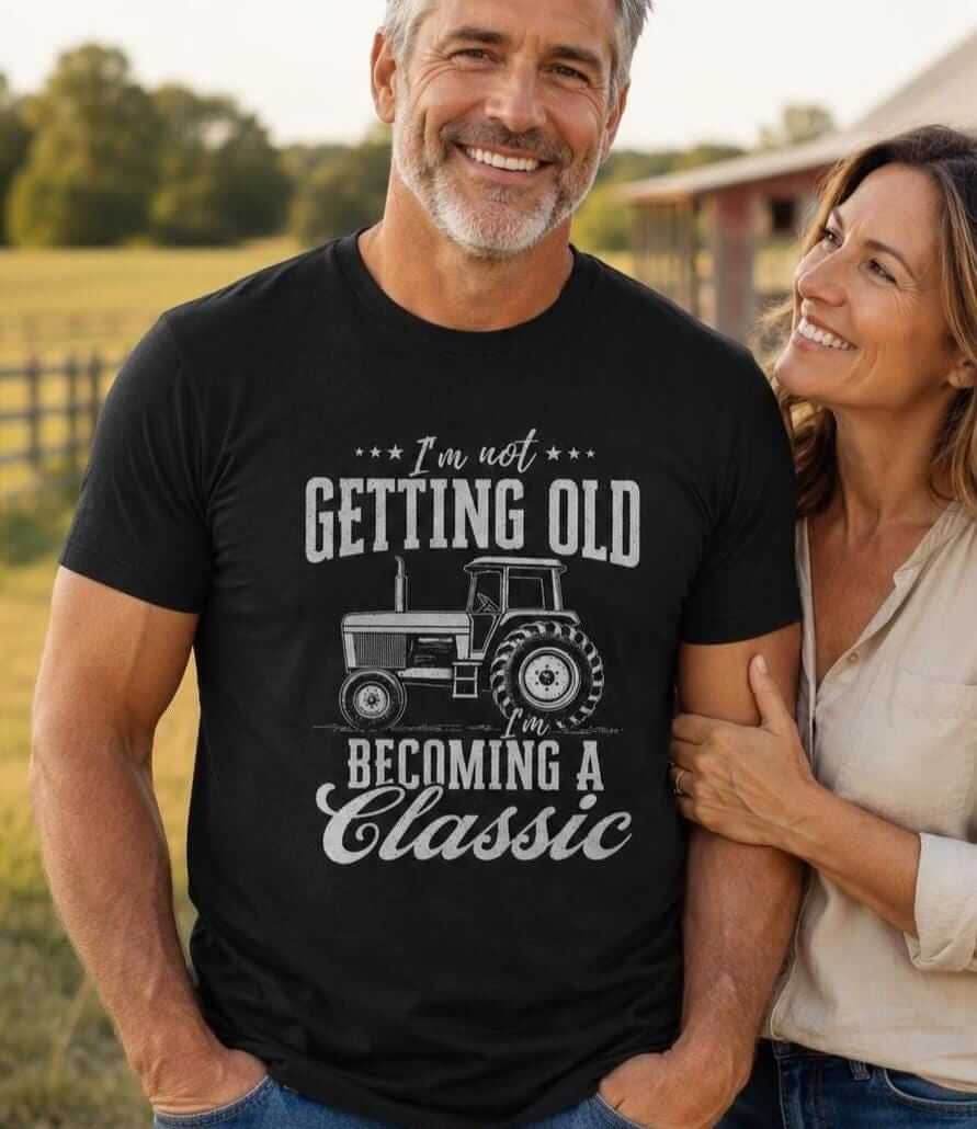 Becoming a Classic Tractor T-Shirt - lifestyle photo
