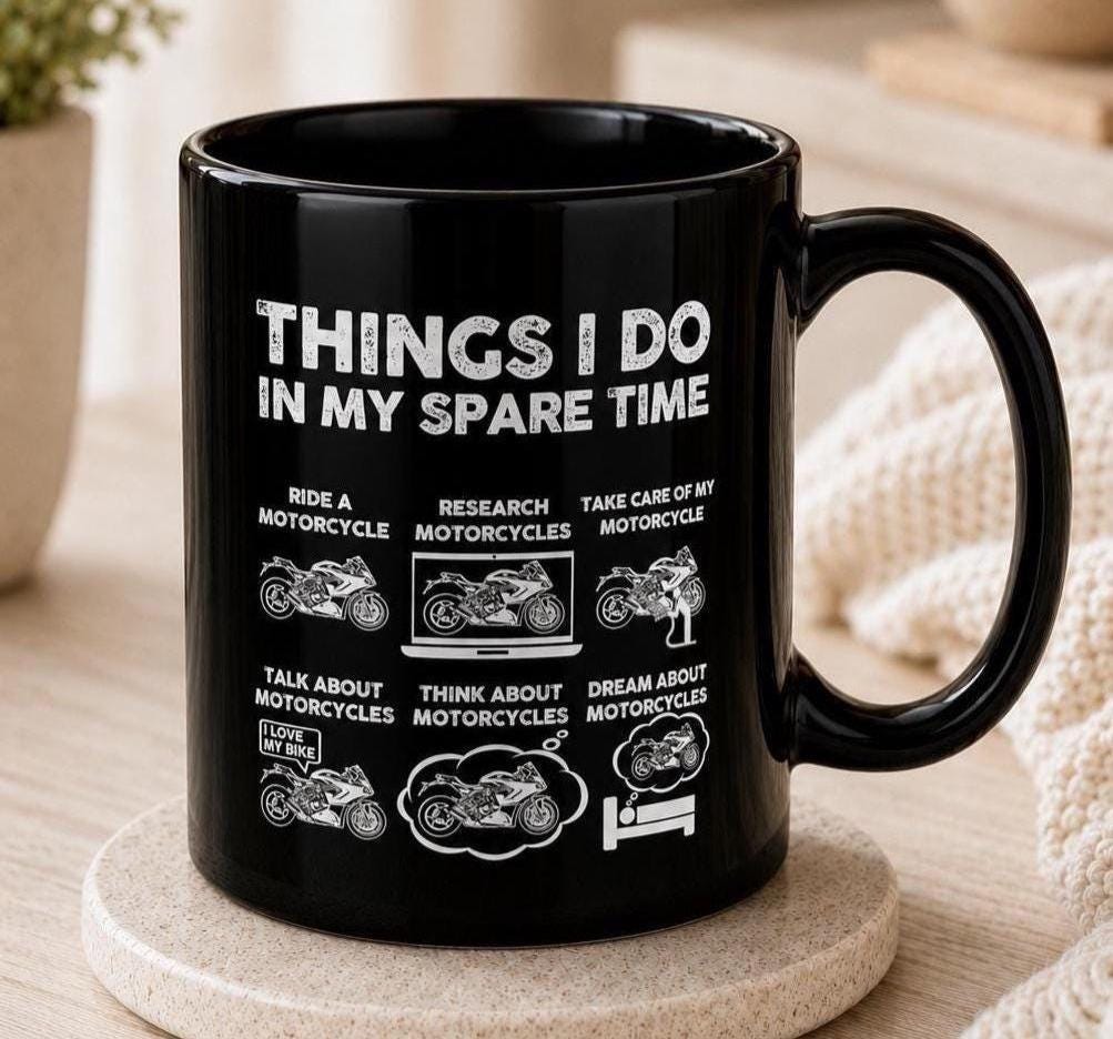 Things I Do in My Spare Time Sportsbike Mug