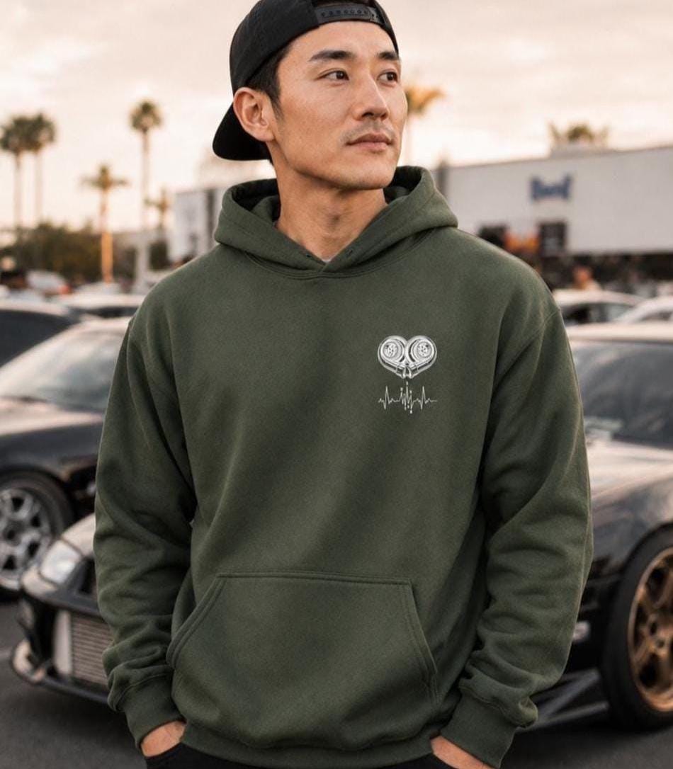 Turbo Heartbeat hoodie - lifestyle photo