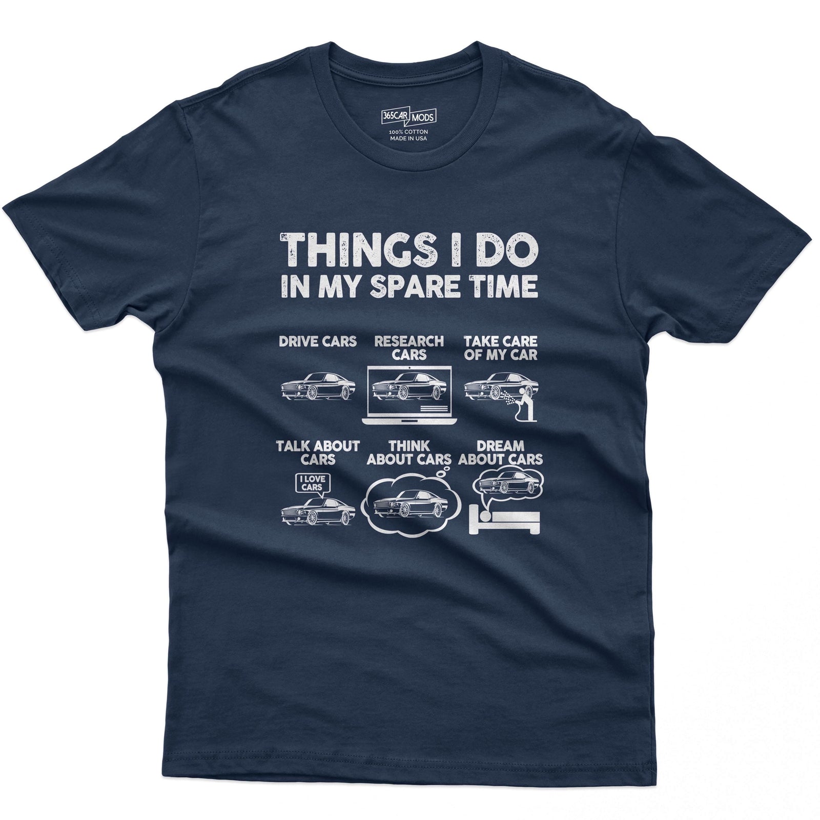 Things I Do in My Spare Time T-Shirt | Car Guy Gift